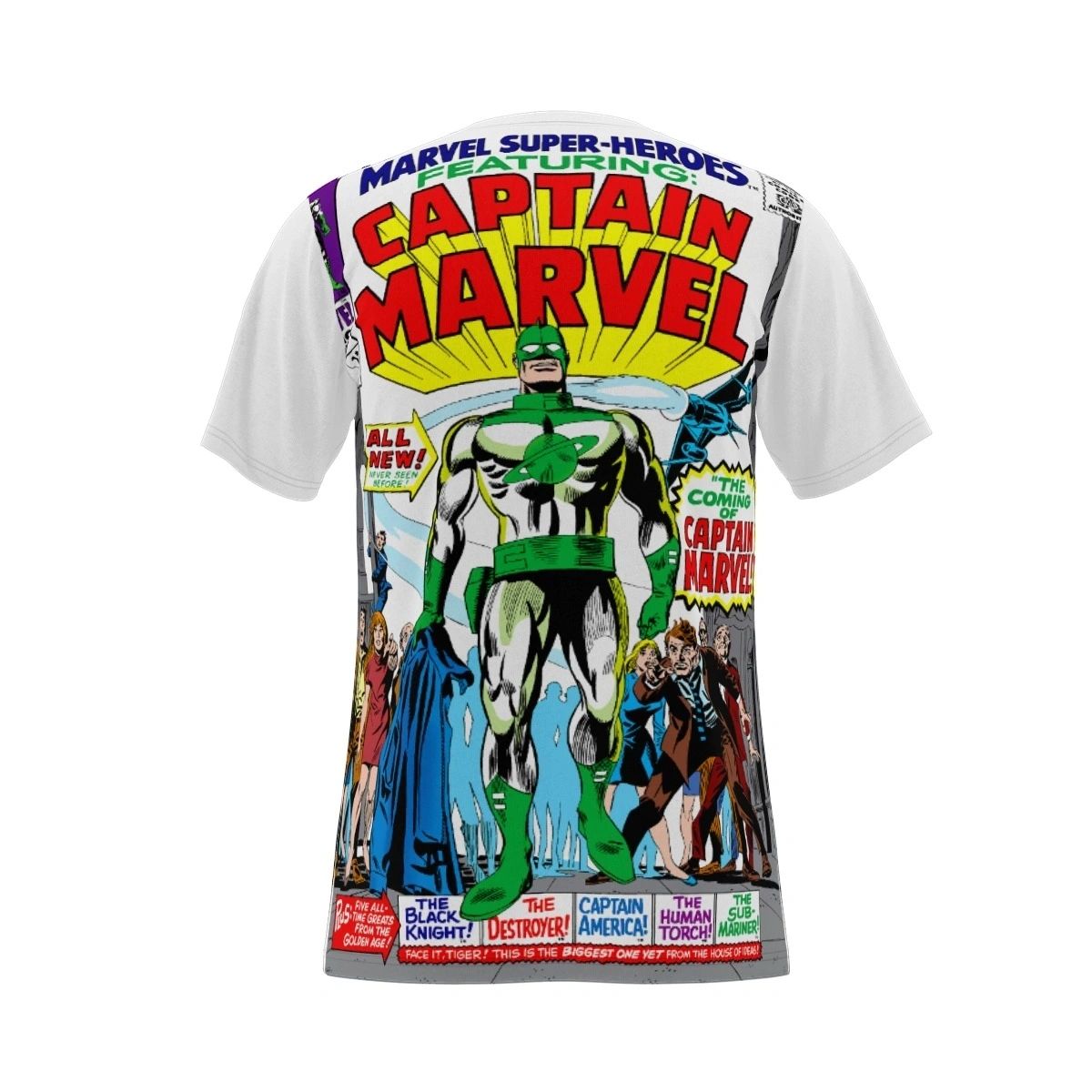 MARVEL SUPER HEROES 12 ALL OVER PRINT SHIRT & TANK - CAPTAIN MARVELL