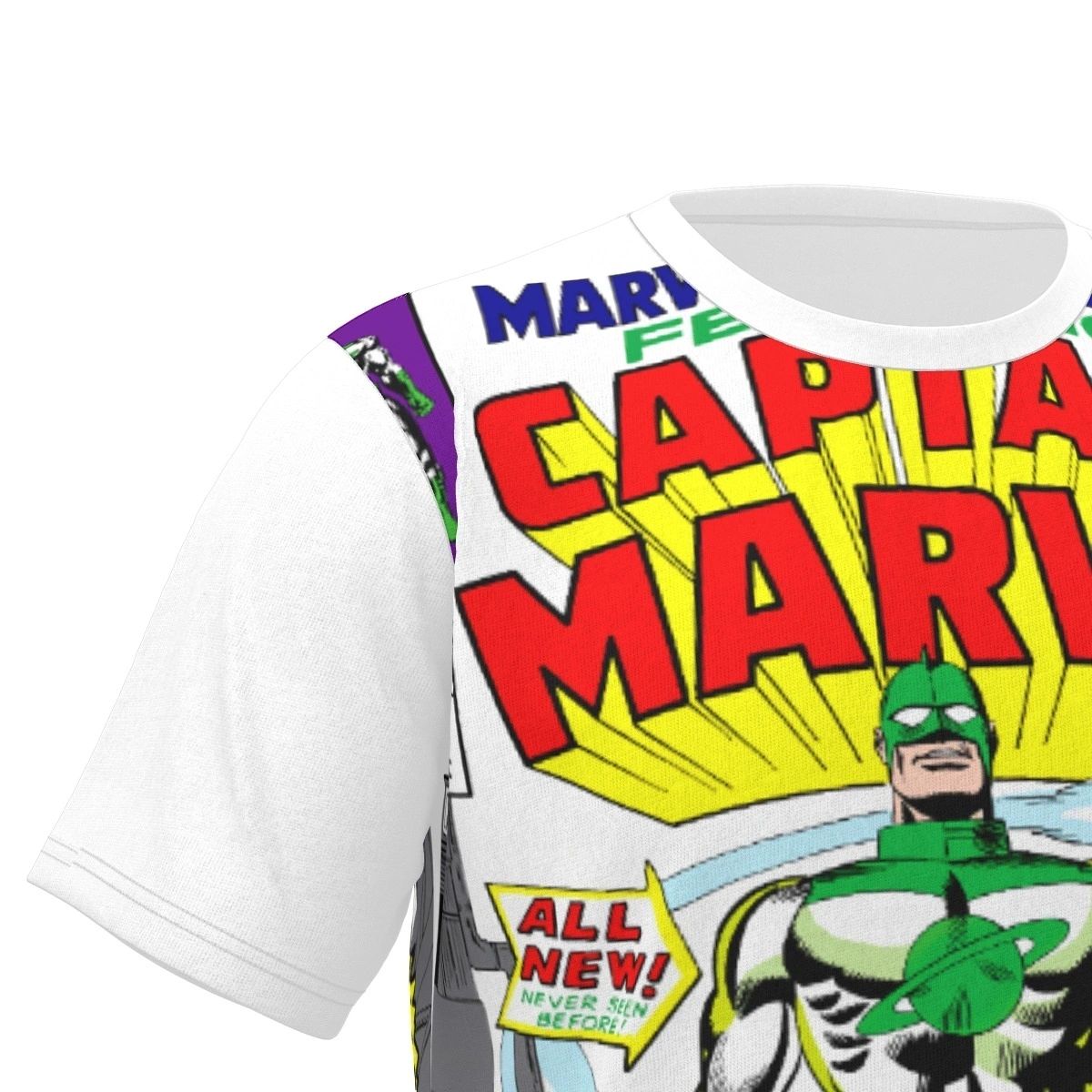MARVEL SUPER HEROES 12 ALL OVER PRINT SHIRT & TANK - CAPTAIN MARVELL