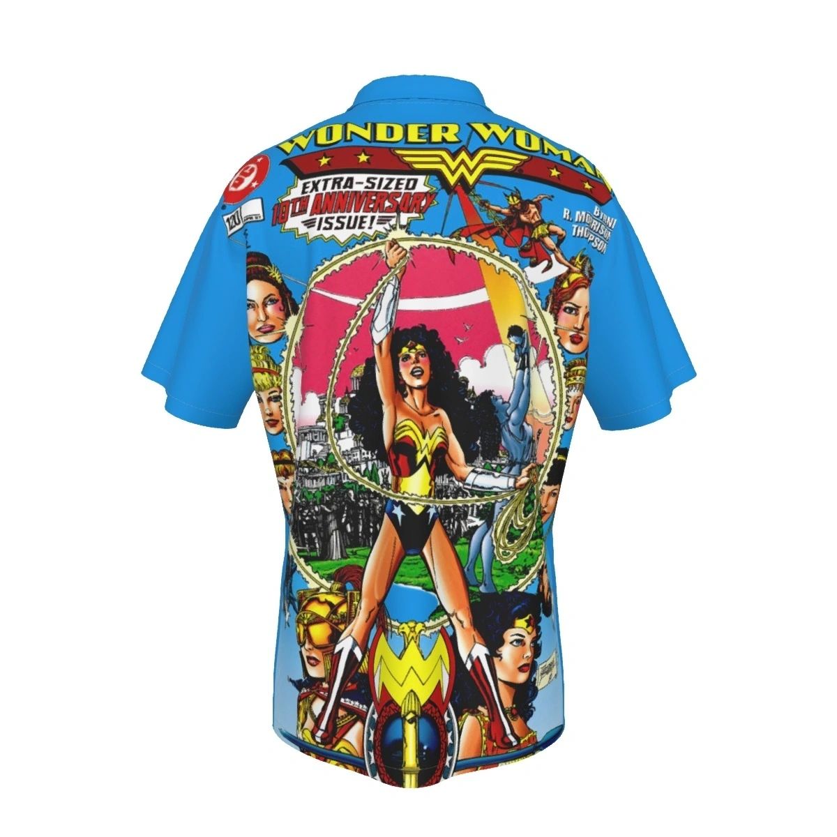 WONDER WOMAN 120 ALL OVER PRINT SHIRT, BUTTON UP & TANK