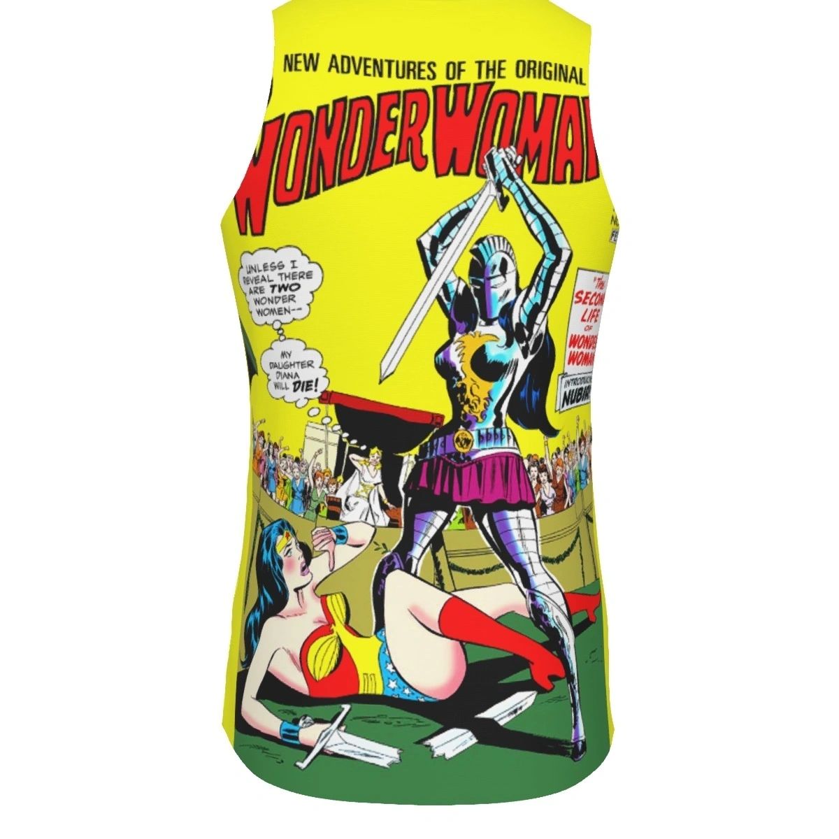 WONDER WOMAN 204 ALL OVER PRINT SHIRT, BUTTON UP & TANK