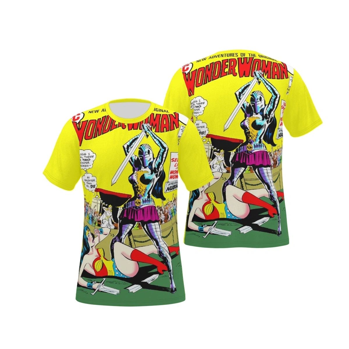 WONDER WOMAN 204 ALL OVER PRINT SHIRT, BUTTON UP & TANK