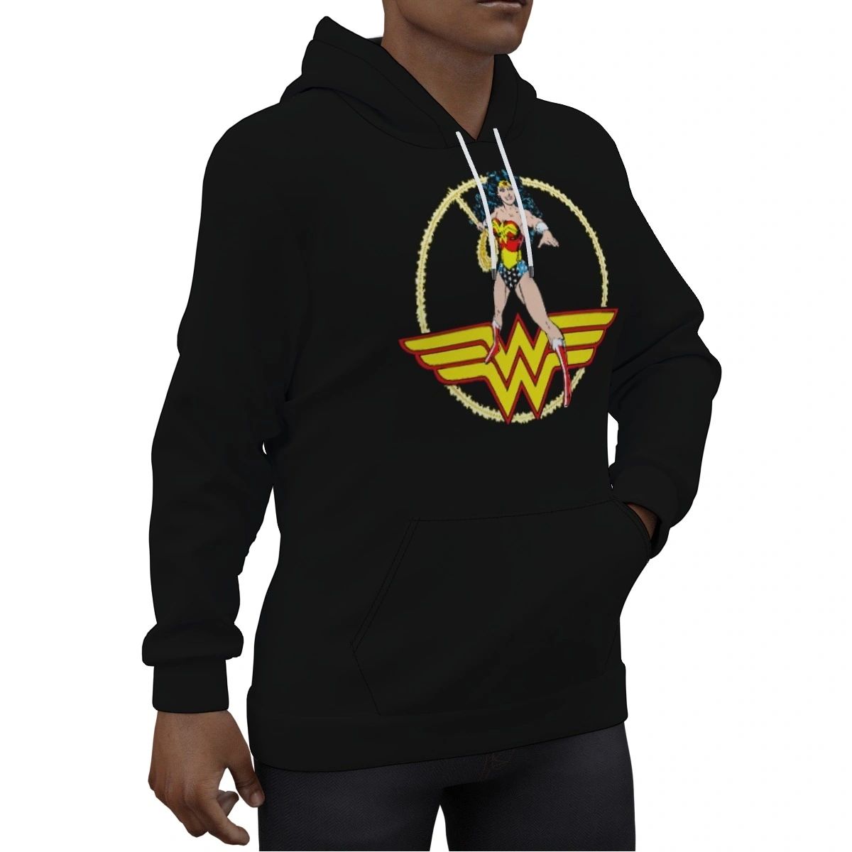 WONDER WOMAN PEREZ CUTOUT HOODIE SWEATSHIRT - SPECIAL BUY