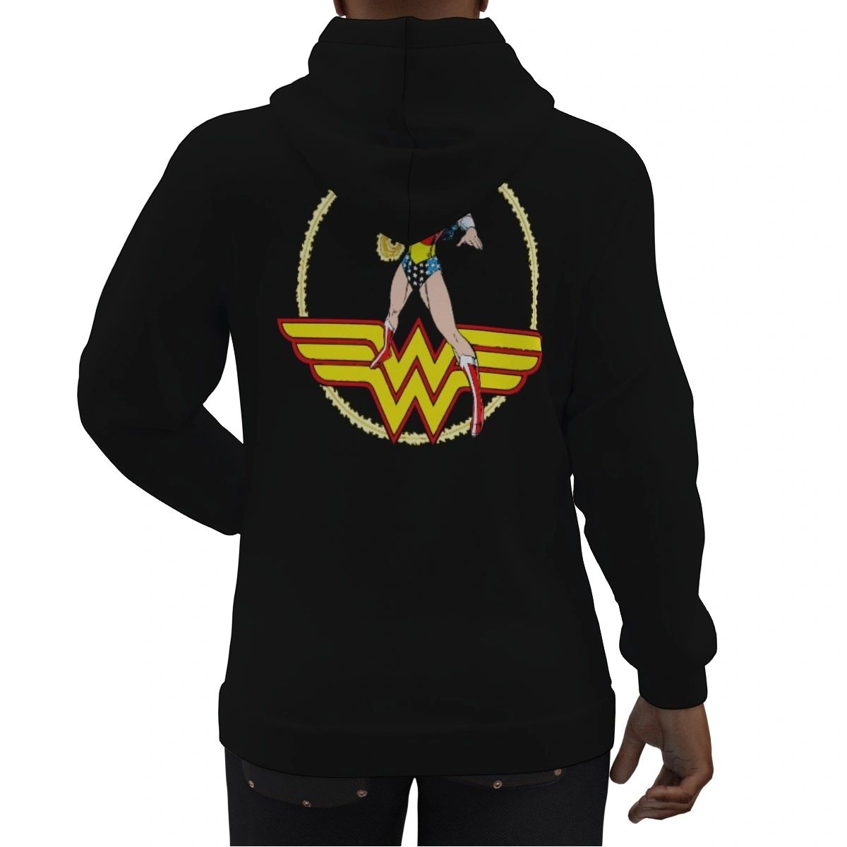 WONDER WOMAN PEREZ CUTOUT HOODIE SWEATSHIRT - SPECIAL BUY