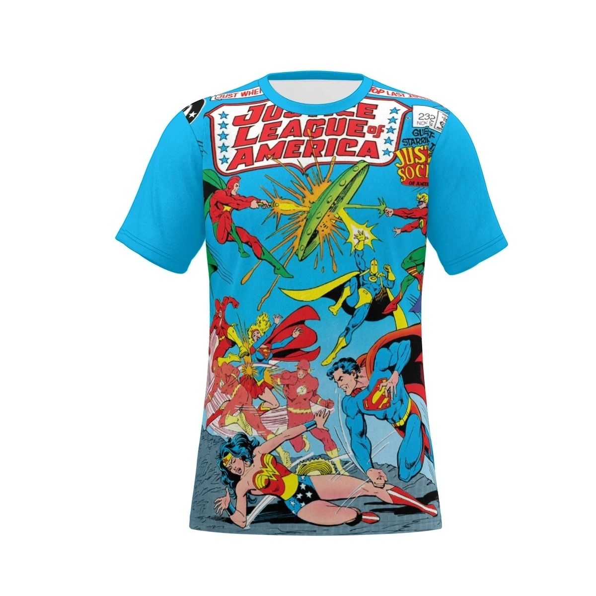 JLA 232 ALL OVER PRINT SHIRT, BUTTON UP & TANK- WONDER WOMAN