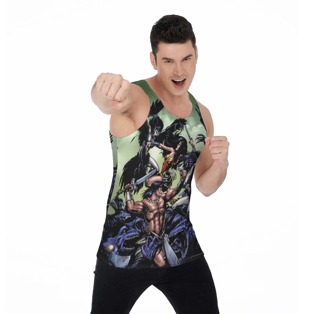 WONDER WOMAN CONAN 6 ALL OVER PRINT SHIRT & TANK