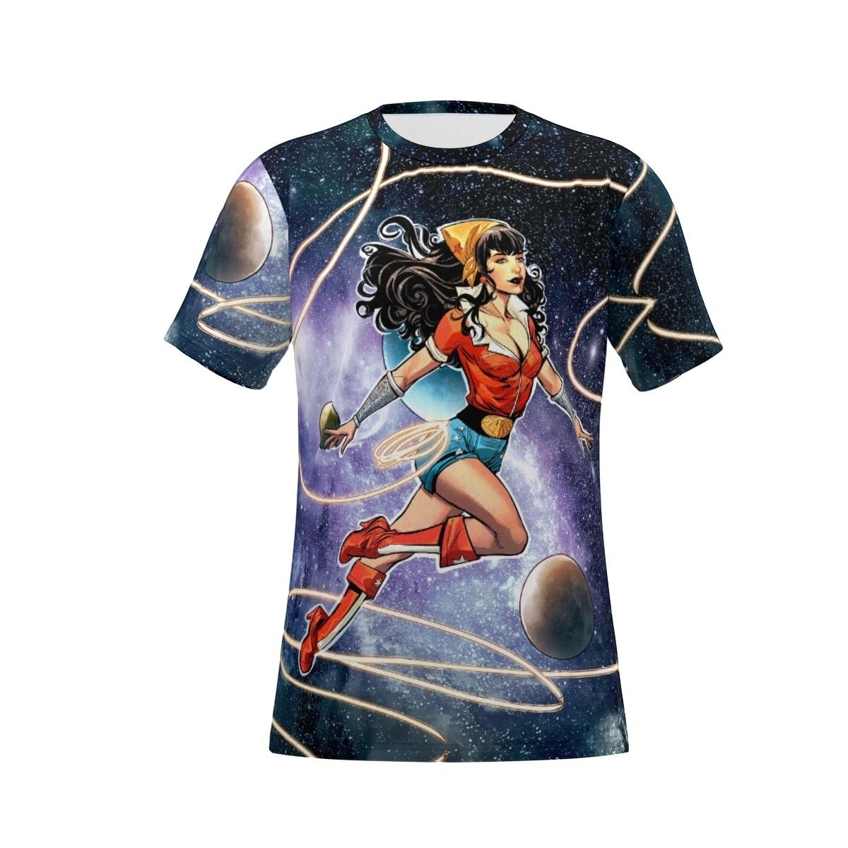 WONDER WOMAN BOMBSHELL PINUP ALL OVER PRINT SHIRT & TANK