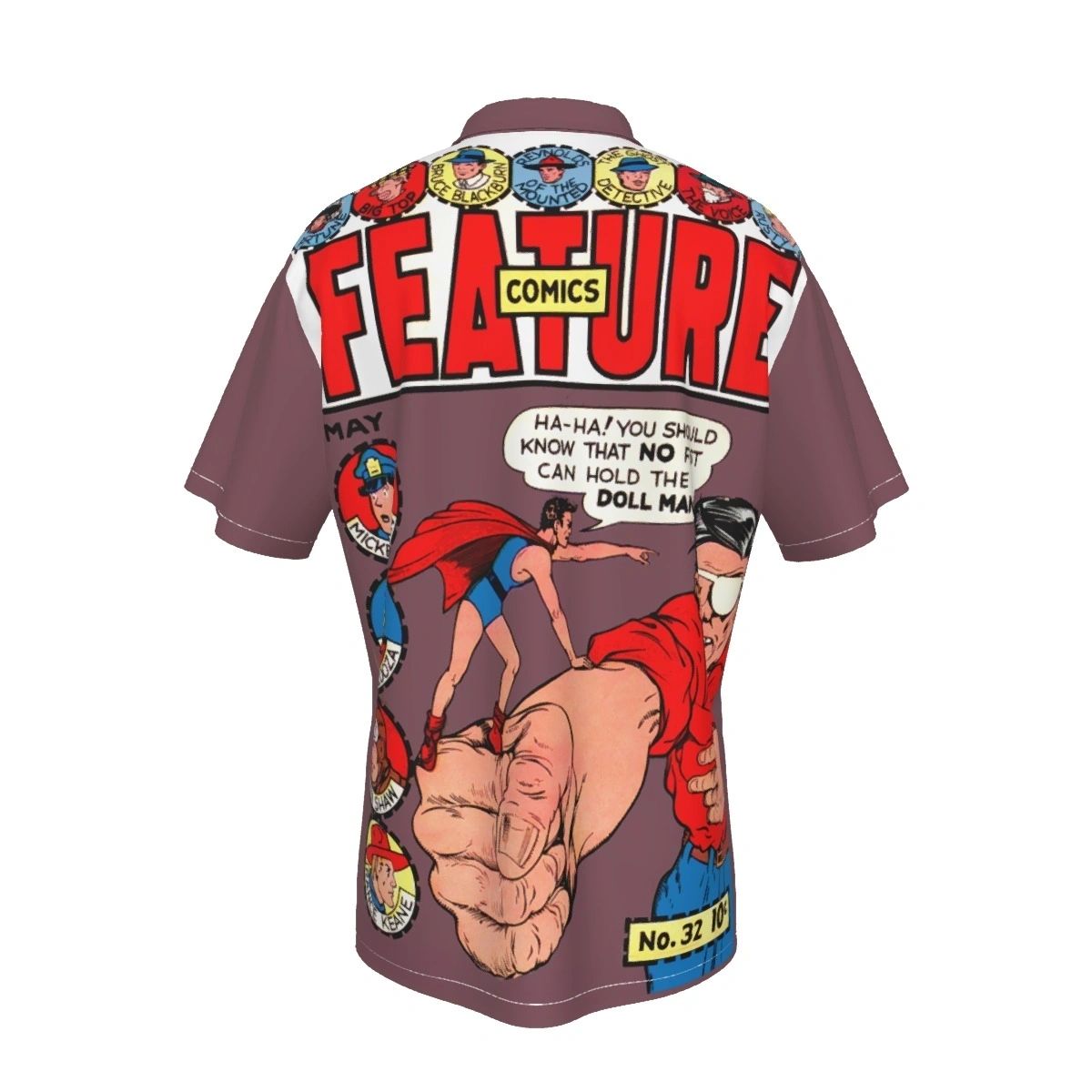 FEATURE COMICS 32 OVER PRINT SHIRT & TANK- DOLL MAN