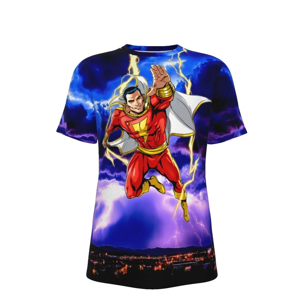 SHAZAM READY OVER PRINT SHIRT & TANK
