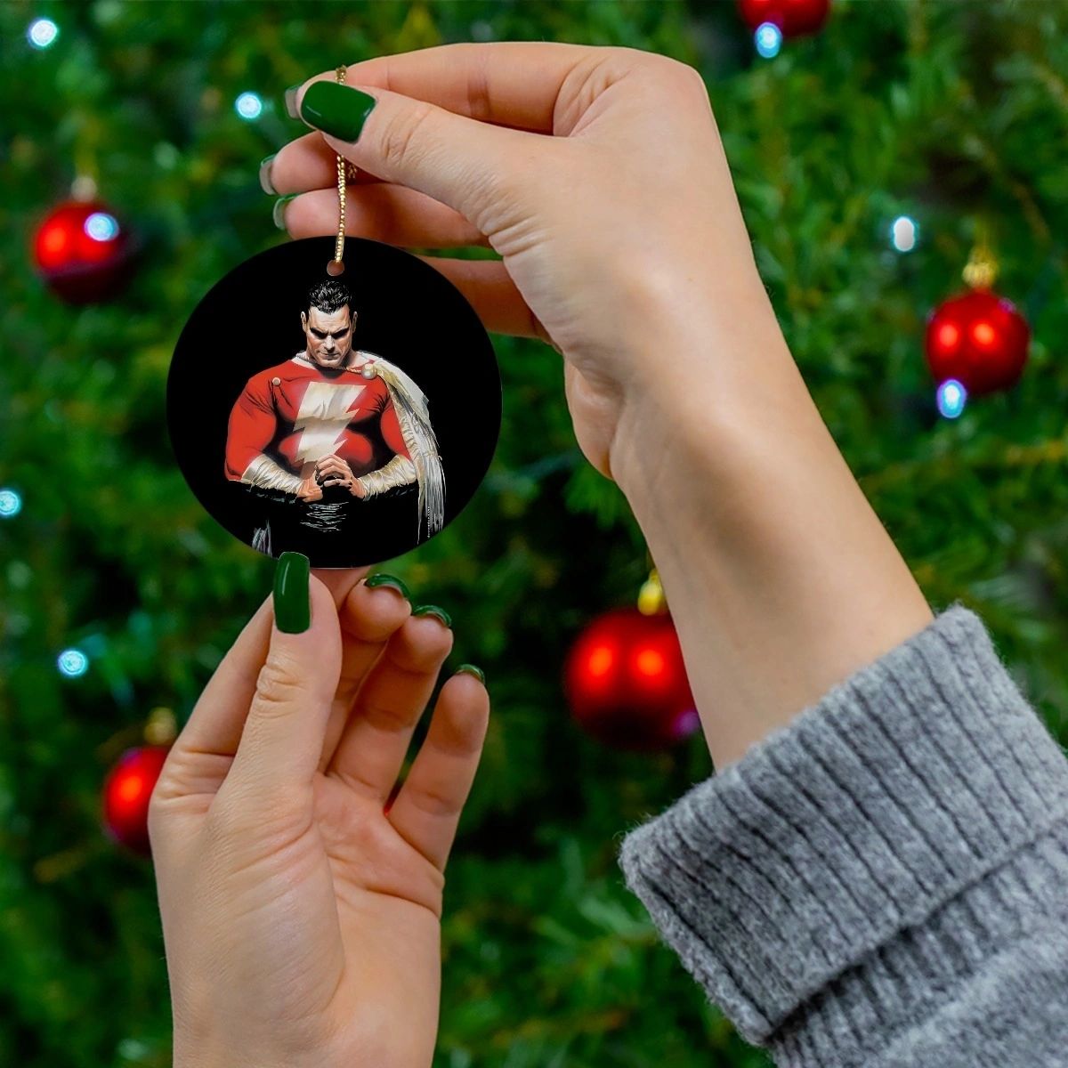 SHAZAM CHRISTMAS TREE ORNAMENT