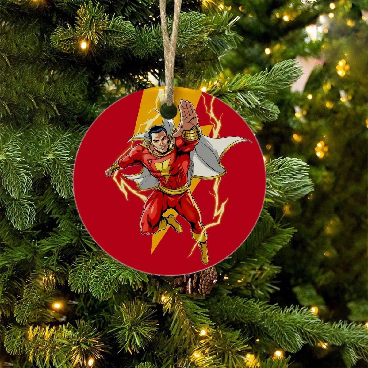 SHAZAM CHRISTMAS TREE ORNAMENT