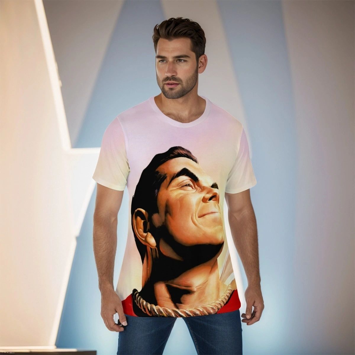 ALEX ROSS SHAZAM HEAD OVER PRINT SHIRT & TANK