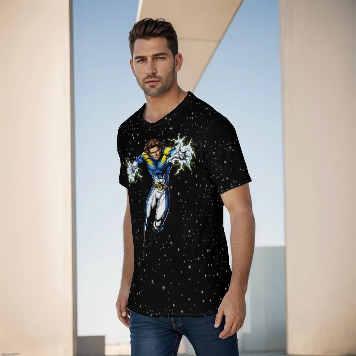 LIGHTNING LAD READY OVER PRINT SHIRT & TANK