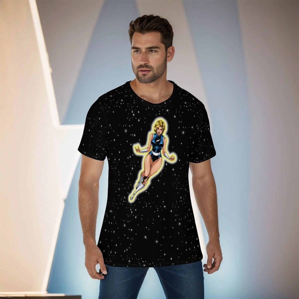 LIGHTNING/LIGHT LASS OVER PRINT SHIRT & TANK