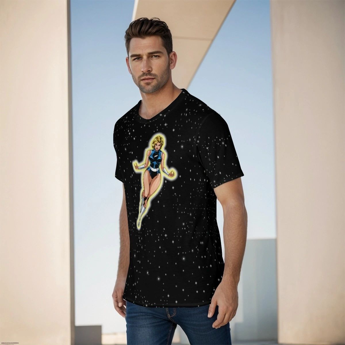 LIGHTNING/LIGHT LASS OVER PRINT SHIRT & TANK