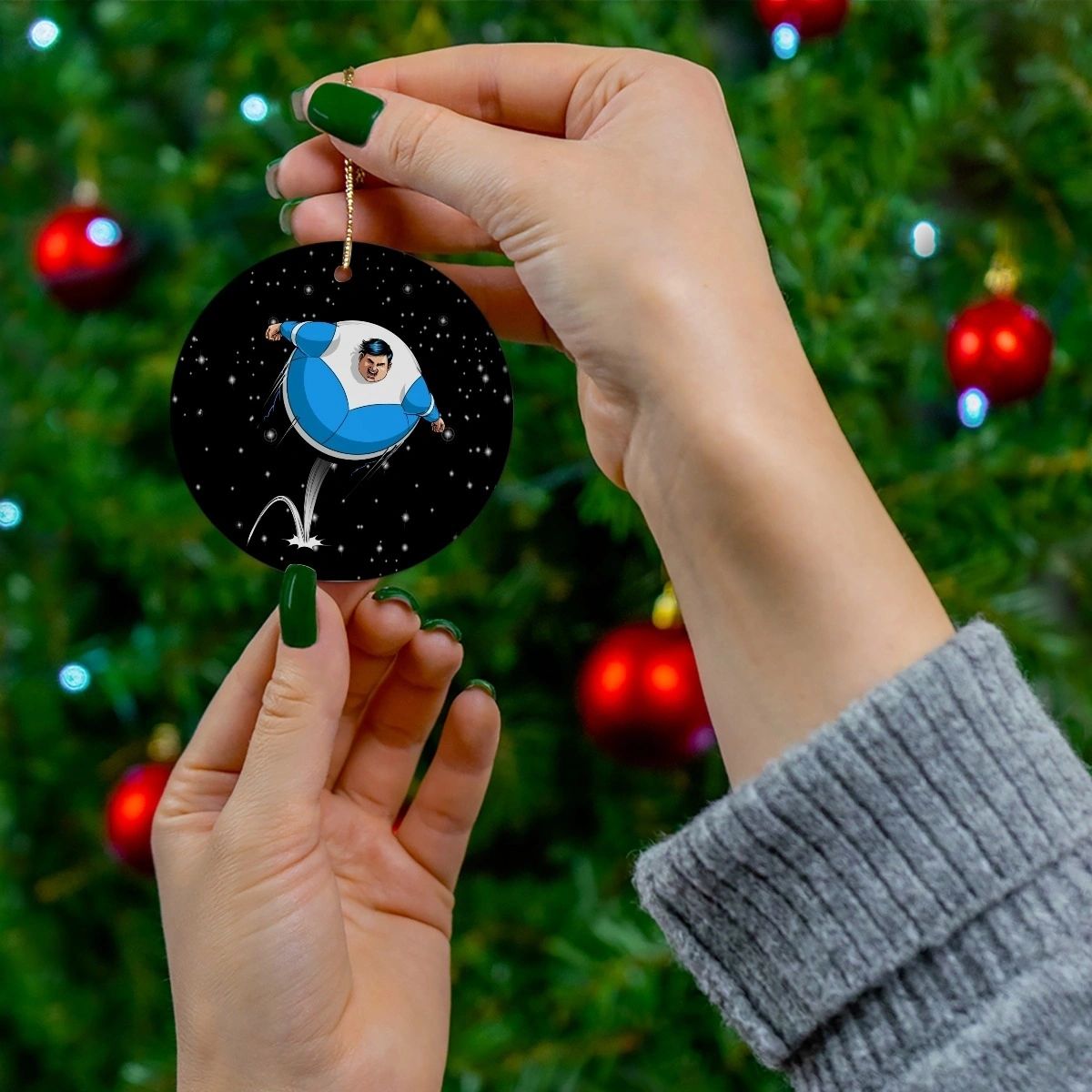 BOUNCING BOY CHRISTMAS TREE ORNAMENT