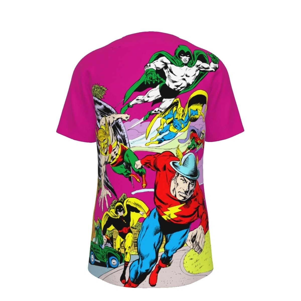 JSA ALL STAR SQUADRON 67 PINUP OVER PRINT SHIRT & TANK