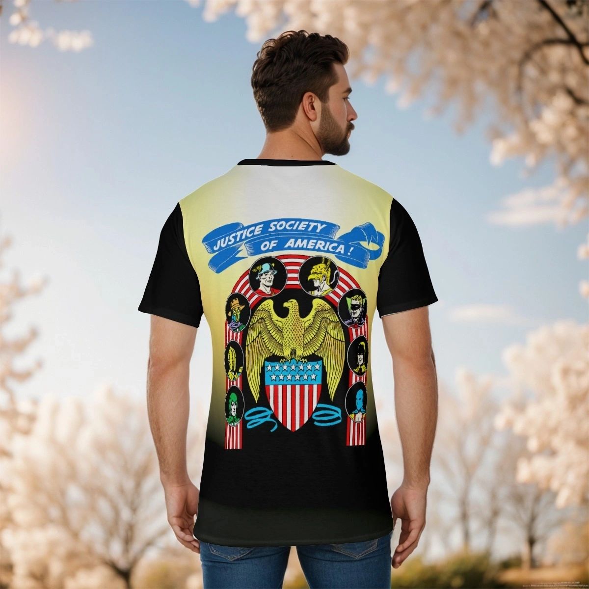 OLD SCHOOL COVER PINUP OVER PRINT SHIRT & TANK