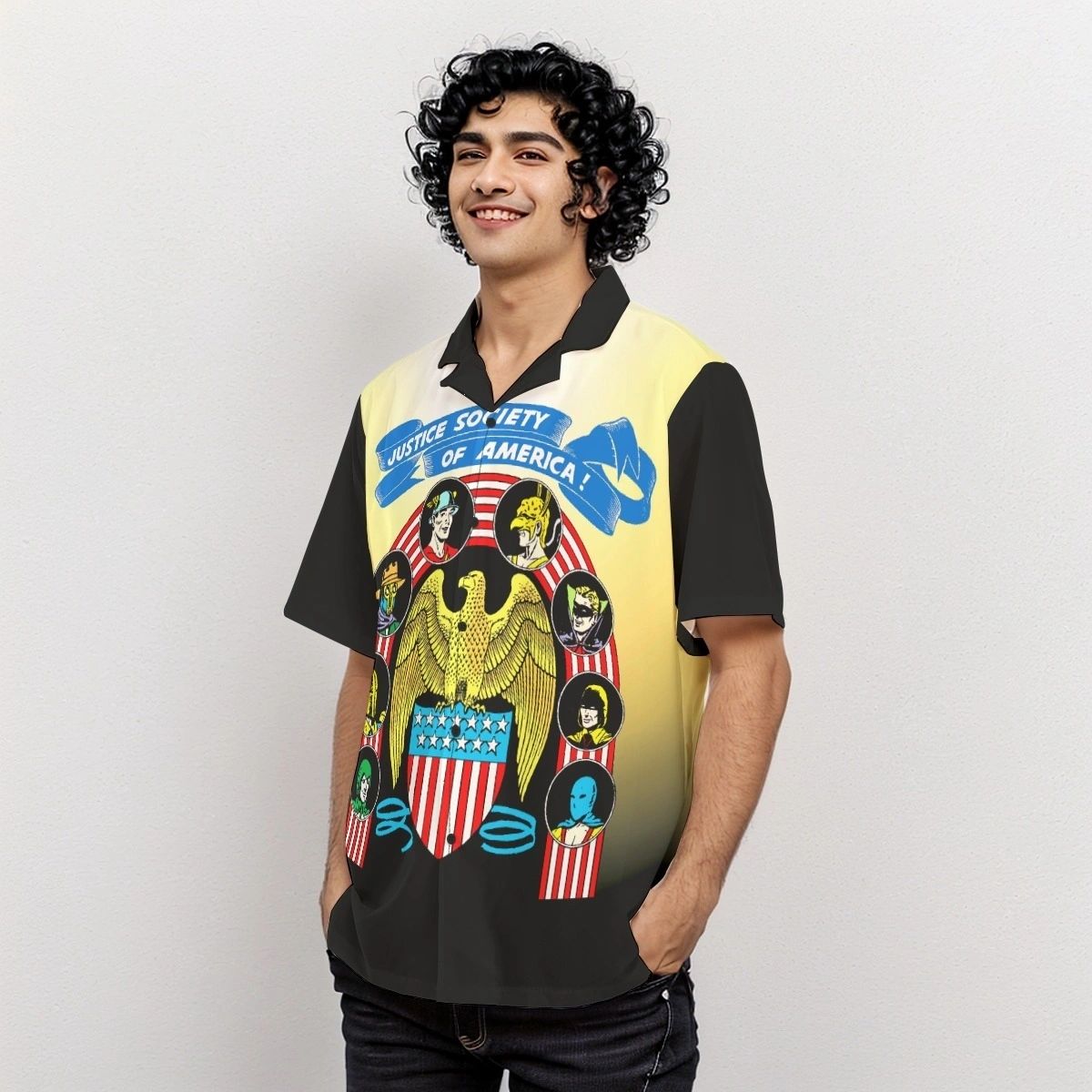 OLD SCHOOL COVER PINUP OVER PRINT SHIRT & TANK