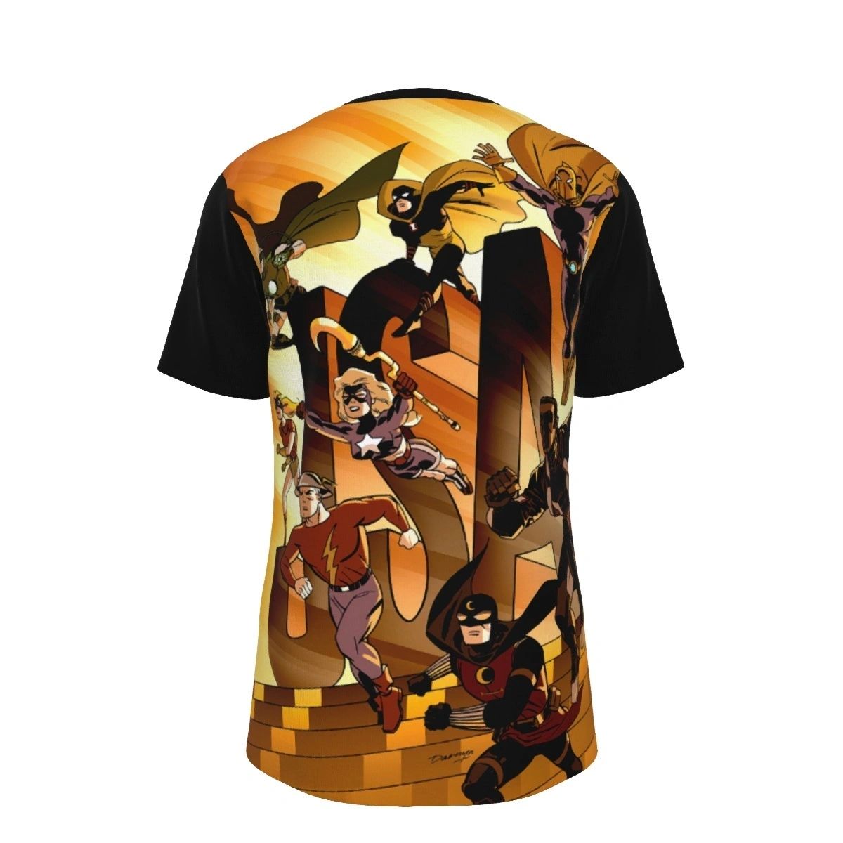 JSA DARWYN COOK COVER PINUP OVER PRINT SHIRT & TANK
