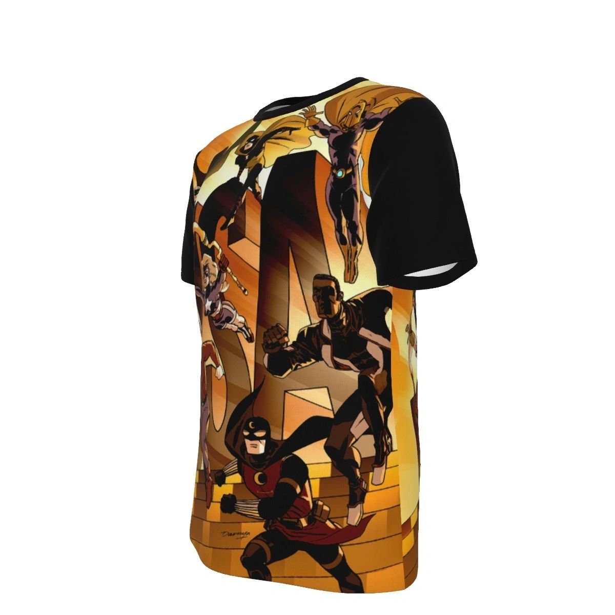 JSA DARWYN COOK COVER PINUP OVER PRINT SHIRT & TANK