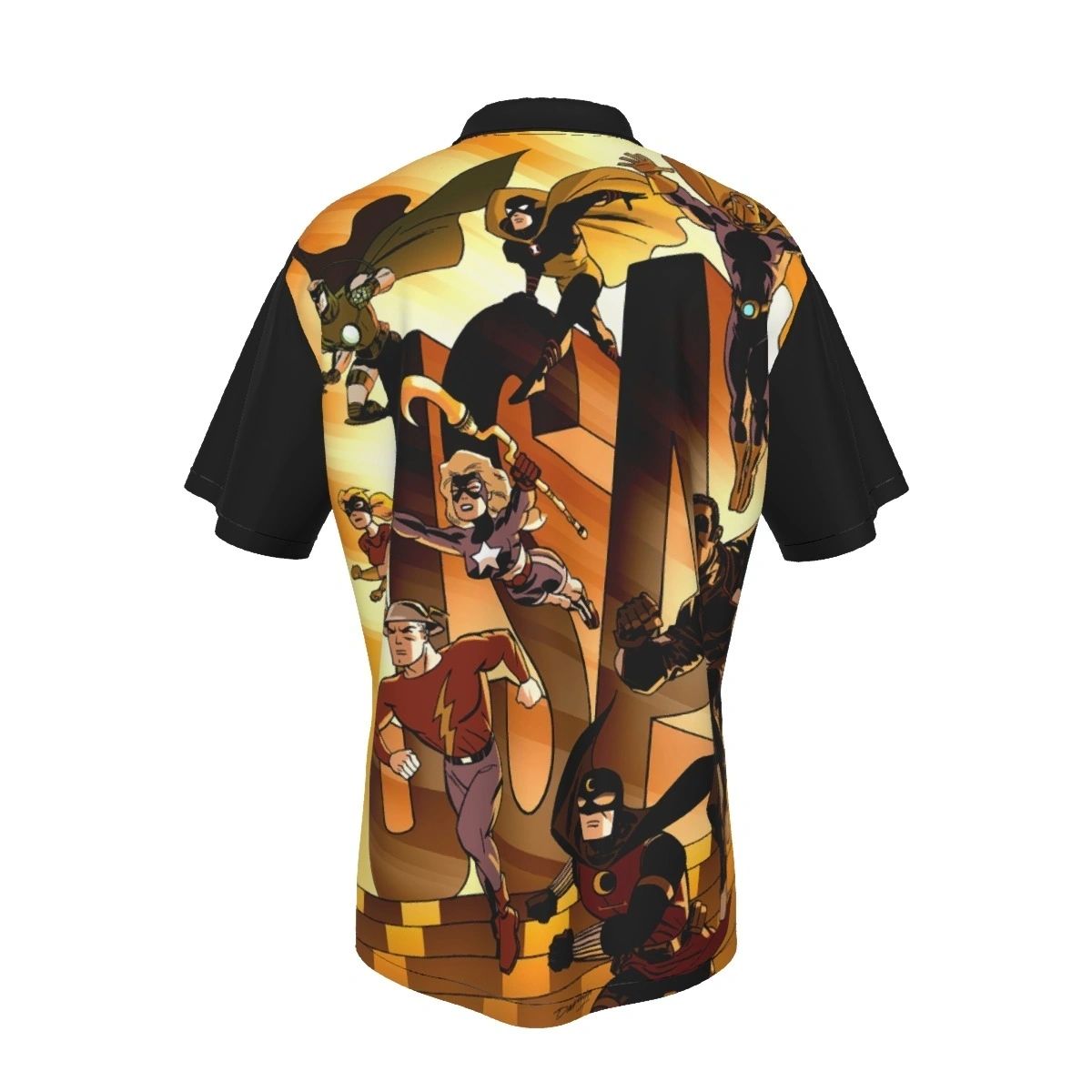 JSA DARWYN COOK COVER PINUP OVER PRINT SHIRT & TANK