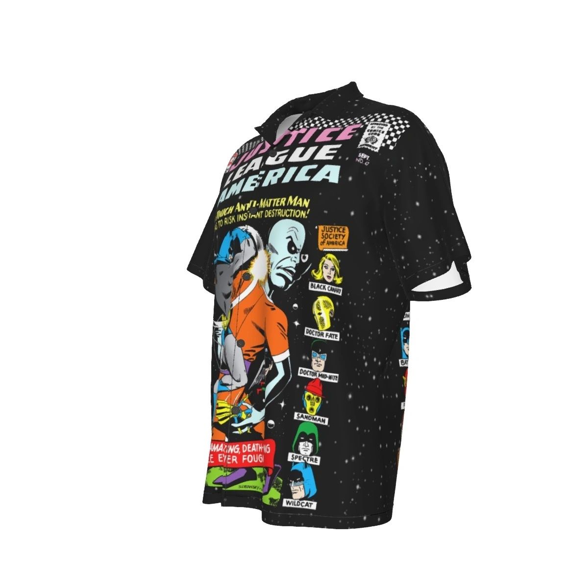 JLA 47 OVER PRINT SHIRT & TANK WITH JSA