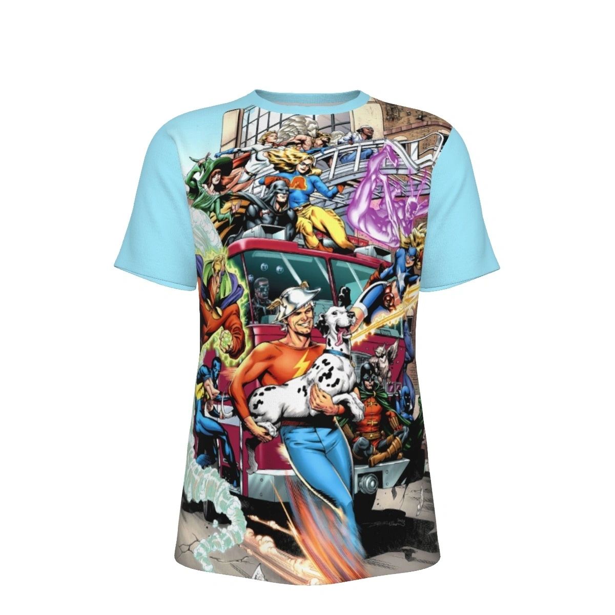 JSA PINUP OVER PRINT SHIRT & TANK WITH JSA FROM FLASH 750