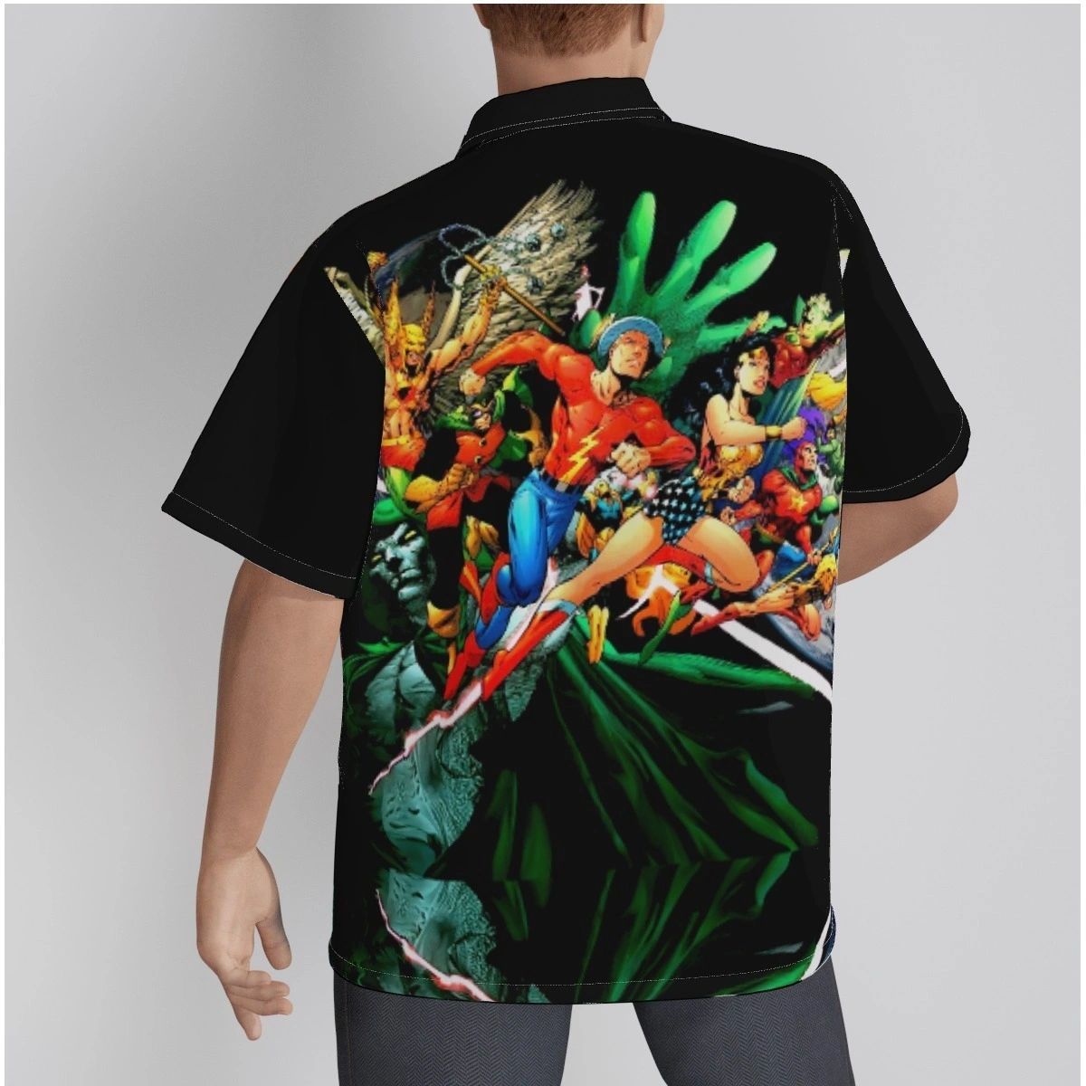 JSA JIM LEE PINUP OVER PRINT SHIRT & TANK JSA