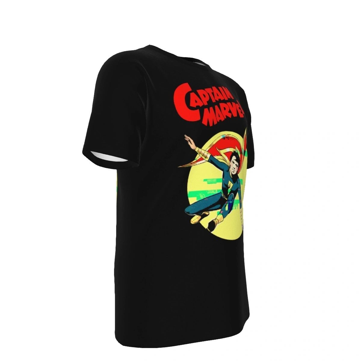 CAPTAIN MARVEL JR CIRCLE OVER PRINT SHIRT & TANK