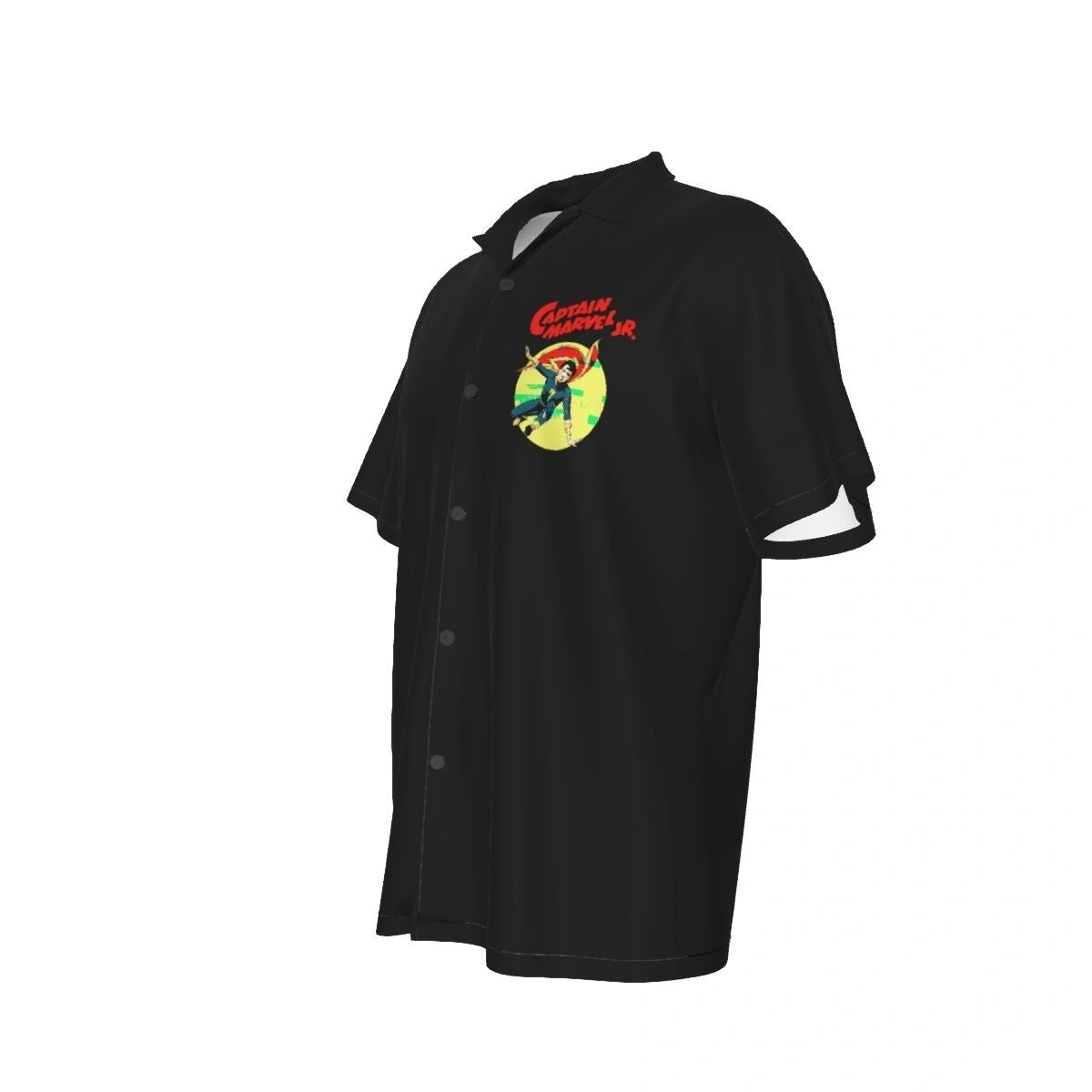 CAPTAIN MARVEL JR CIRCLE OVER PRINT SHIRT & TANK