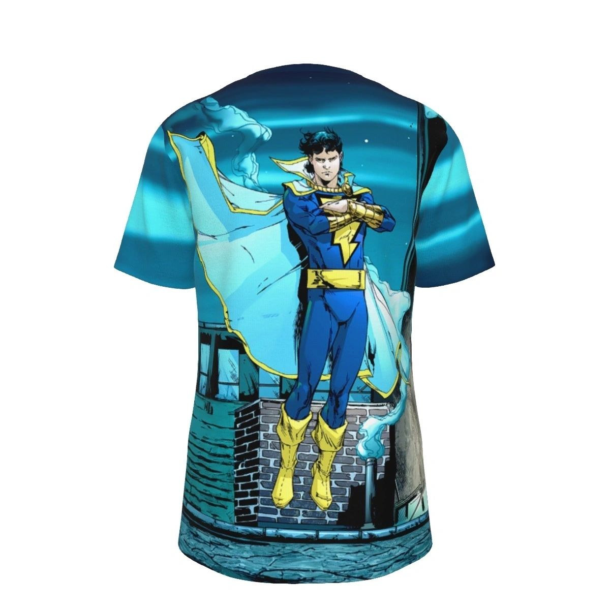 CAPTAIN MARVEL JR FLOAT OVER PRINT SHIRT & TANK