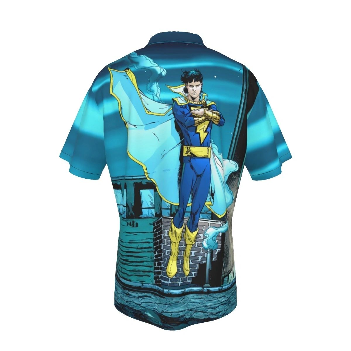 CAPTAIN MARVEL JR FLOAT OVER PRINT SHIRT & TANK