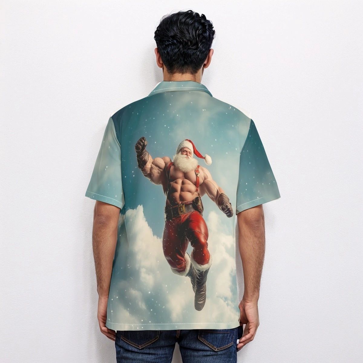 DREAM SANTA OVER PRINT SHIRT & TANK