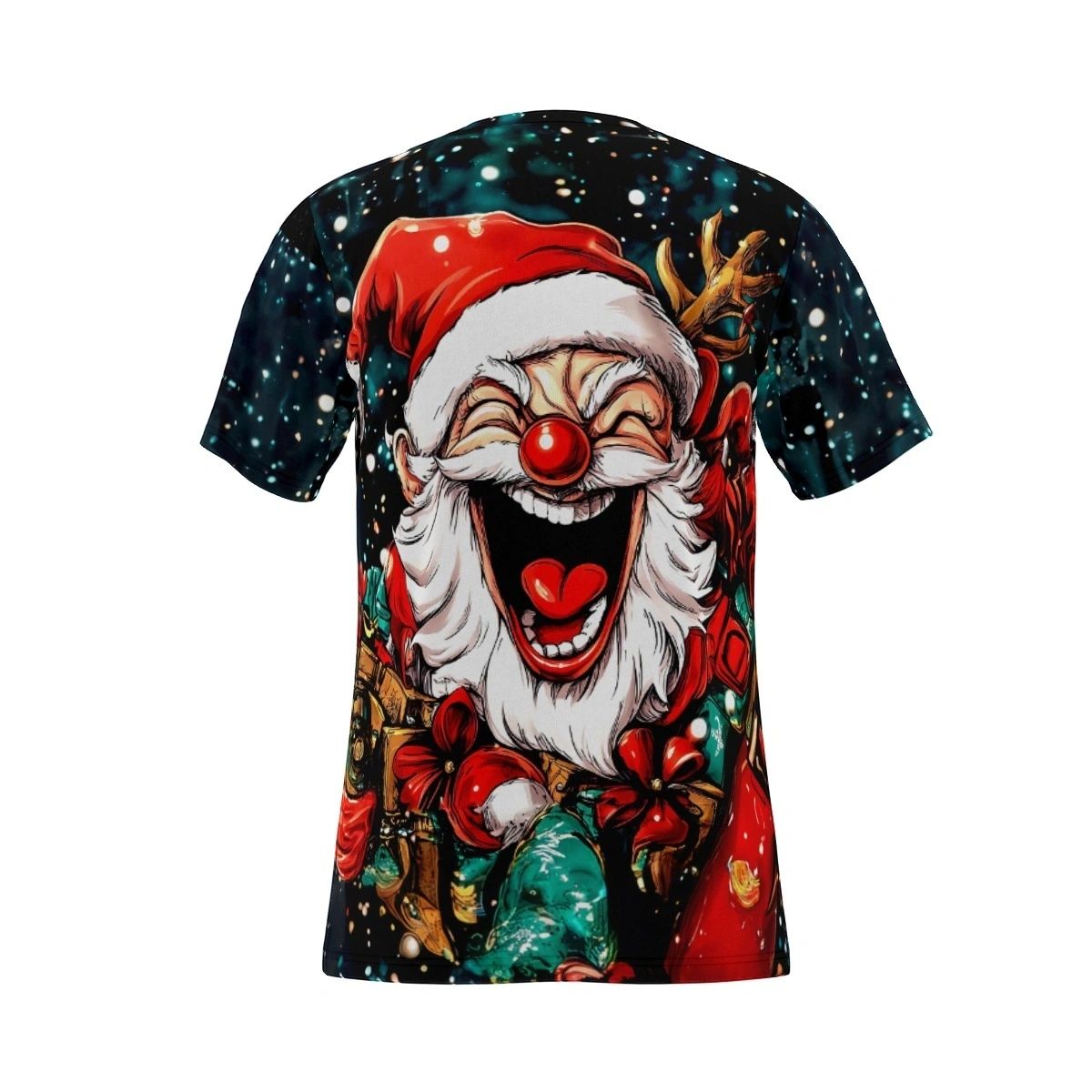CRAZY SANTA OVER PRINT SHIRT & TANK