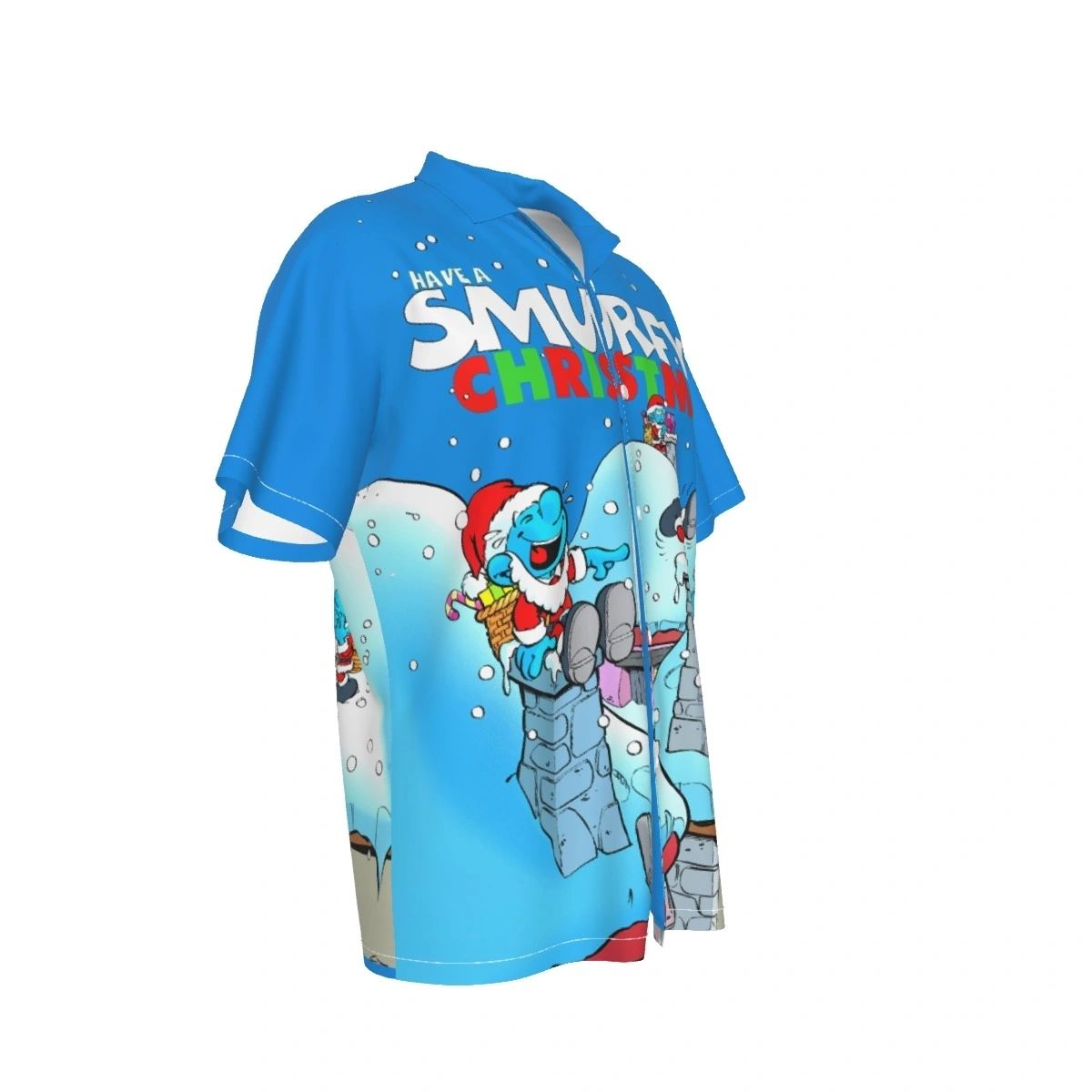 A SMURFY CHRISTMAS OVER PRINT SHIRT & TANK