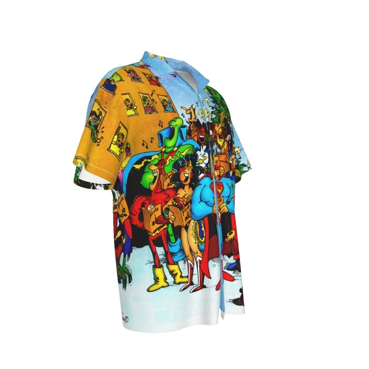 DC SERGIO ARGONEZ CHRISTMAS CAROLERS OVER PRINT SHIRT & TANK