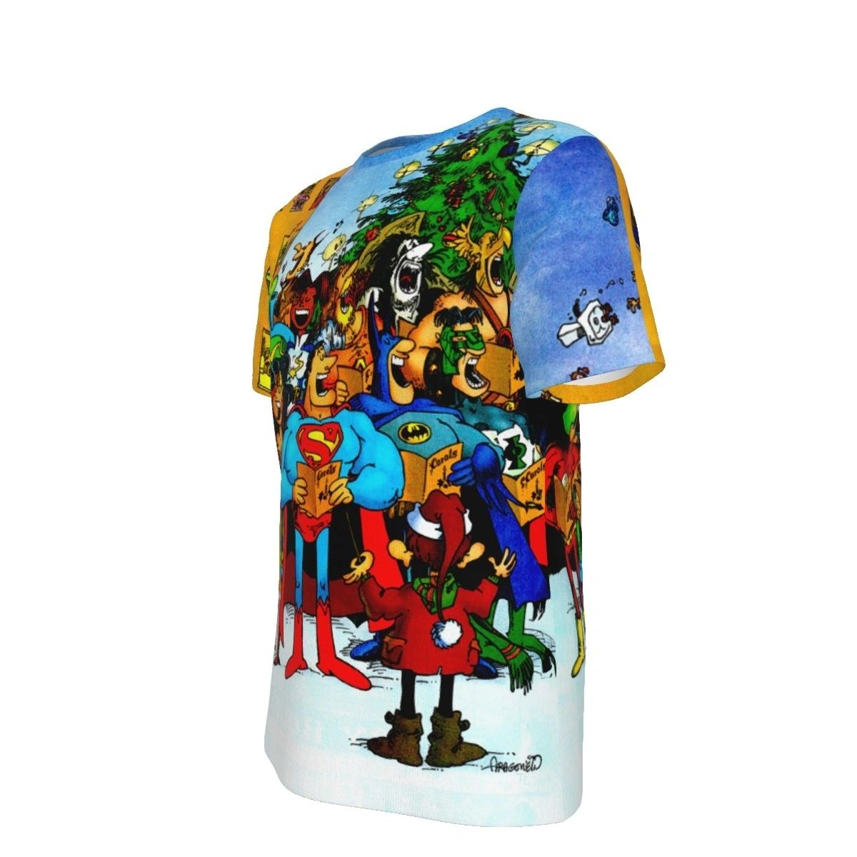DC SERGIO ARGONEZ CHRISTMAS CAROLERS OVER PRINT SHIRT & TANK