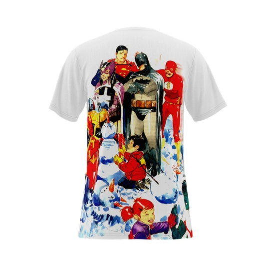 A DC CHRISTMAS OVER PRINT SHIRT & TANK