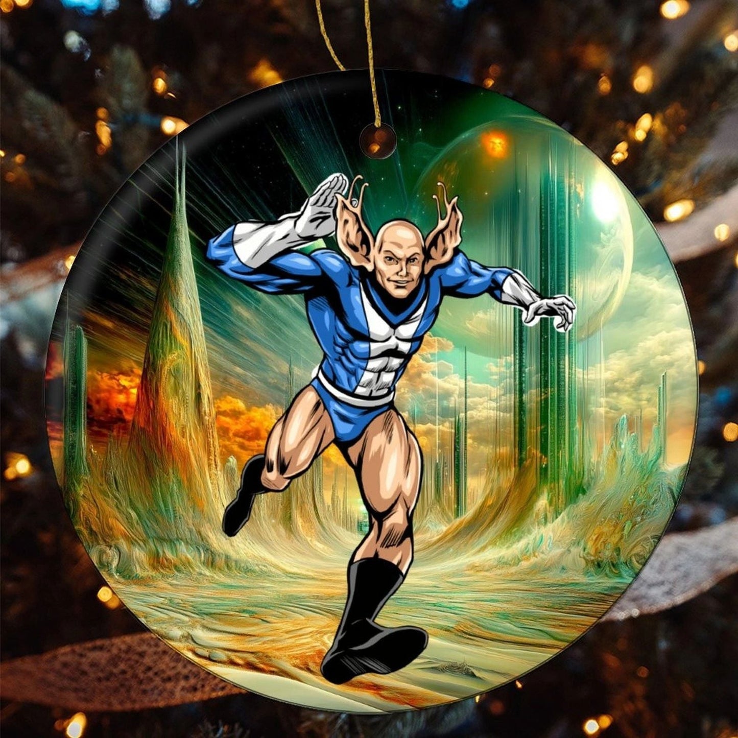 ANTENAE BOY CHRISTMAS TREE ORNAMENT