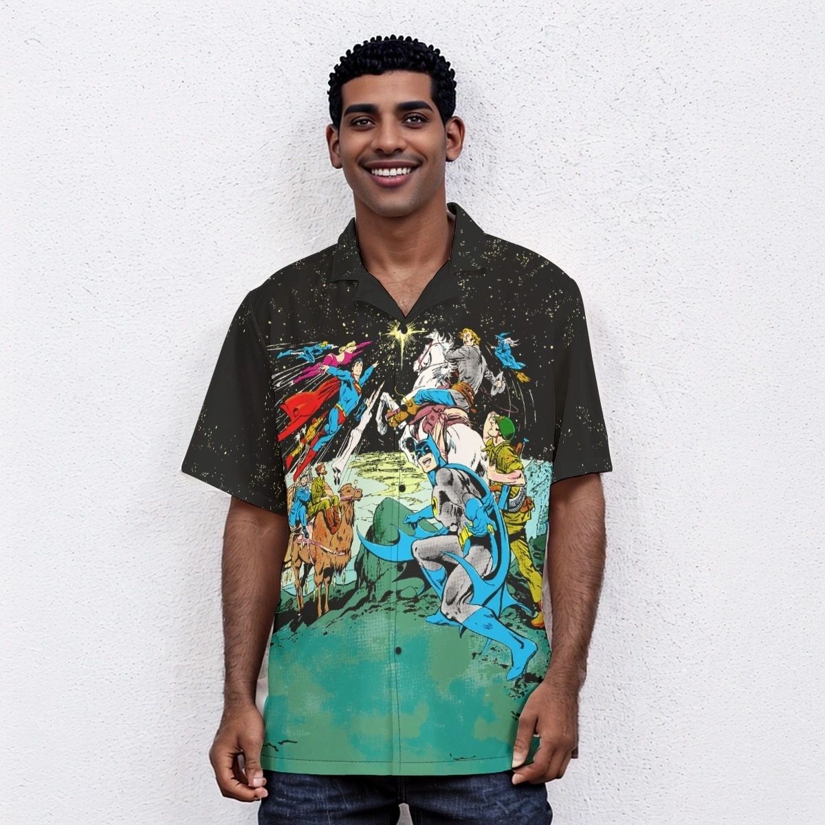 DC SUPERSTARS HOLIDAY SPECIAL OVER PRINT SHIRT & TANK
