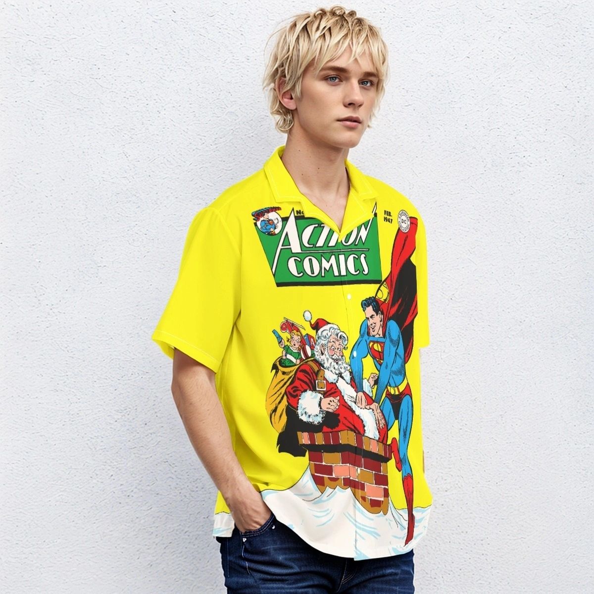 ACTION 105 PRINT SHIRT & TANK - SUPERMAN AND SANTA
