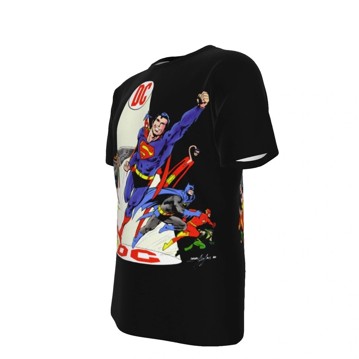 ORIGINS OF THE DC UNIVERSE OVER PRINT SHIRT & TANK -MYSTERY SHIRT 1 - NEAL ADAMS