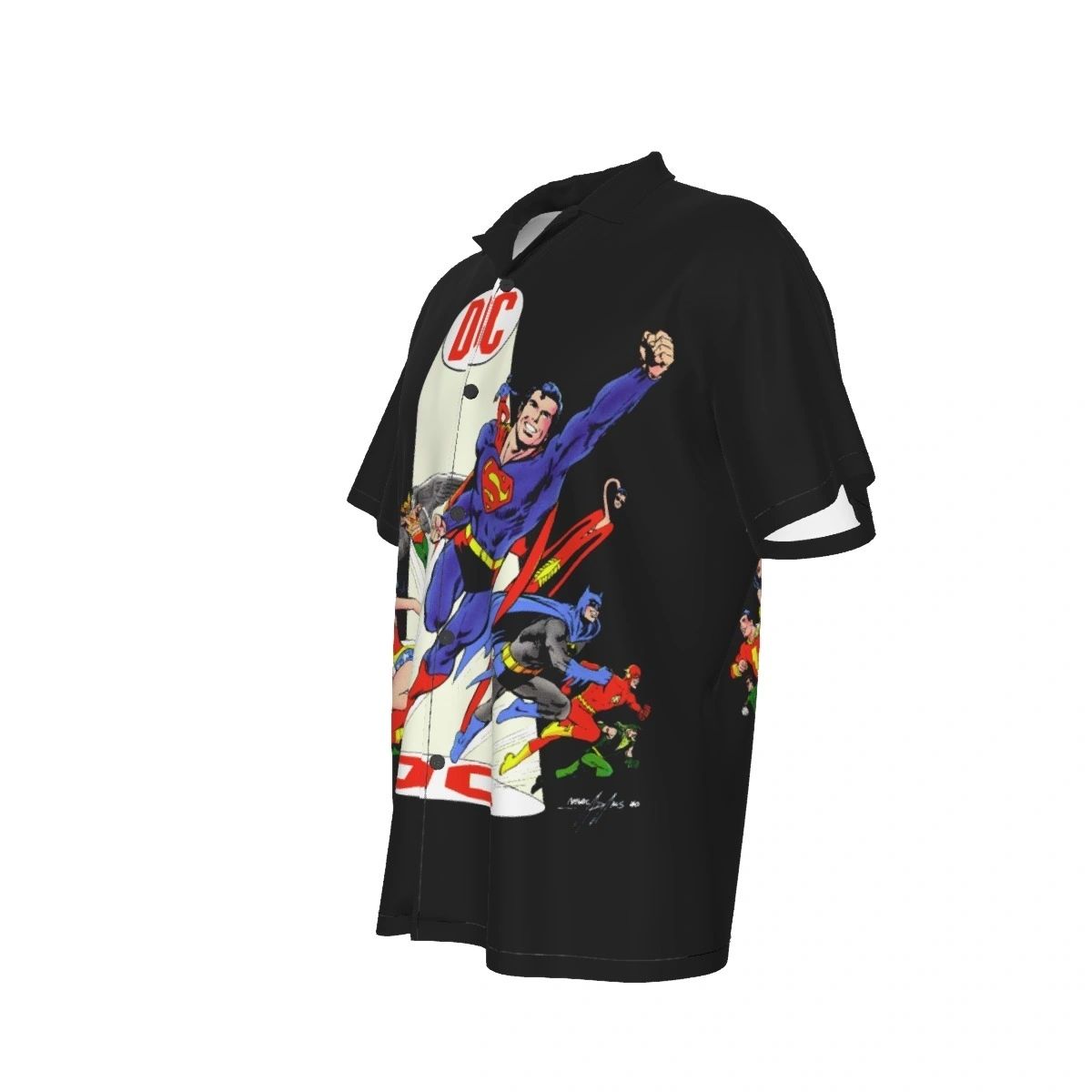 ORIGINS OF THE DC UNIVERSE OVER PRINT SHIRT & TANK -MYSTERY SHIRT 1 - NEAL ADAMS