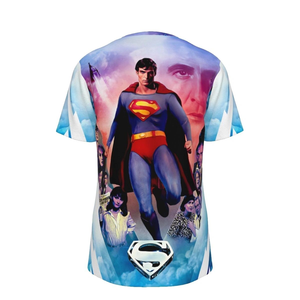 SUPERMAN THE MOVIE POSTER 1 OVER PRINT SHIRT & TANK