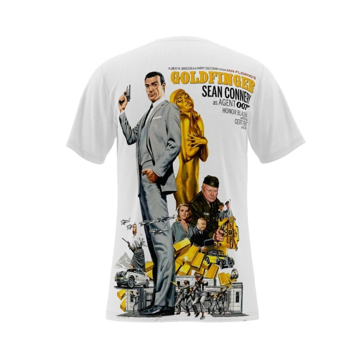 GOLDFINGER MOVIE POSTER OVER PRINT SHIRT & TANK