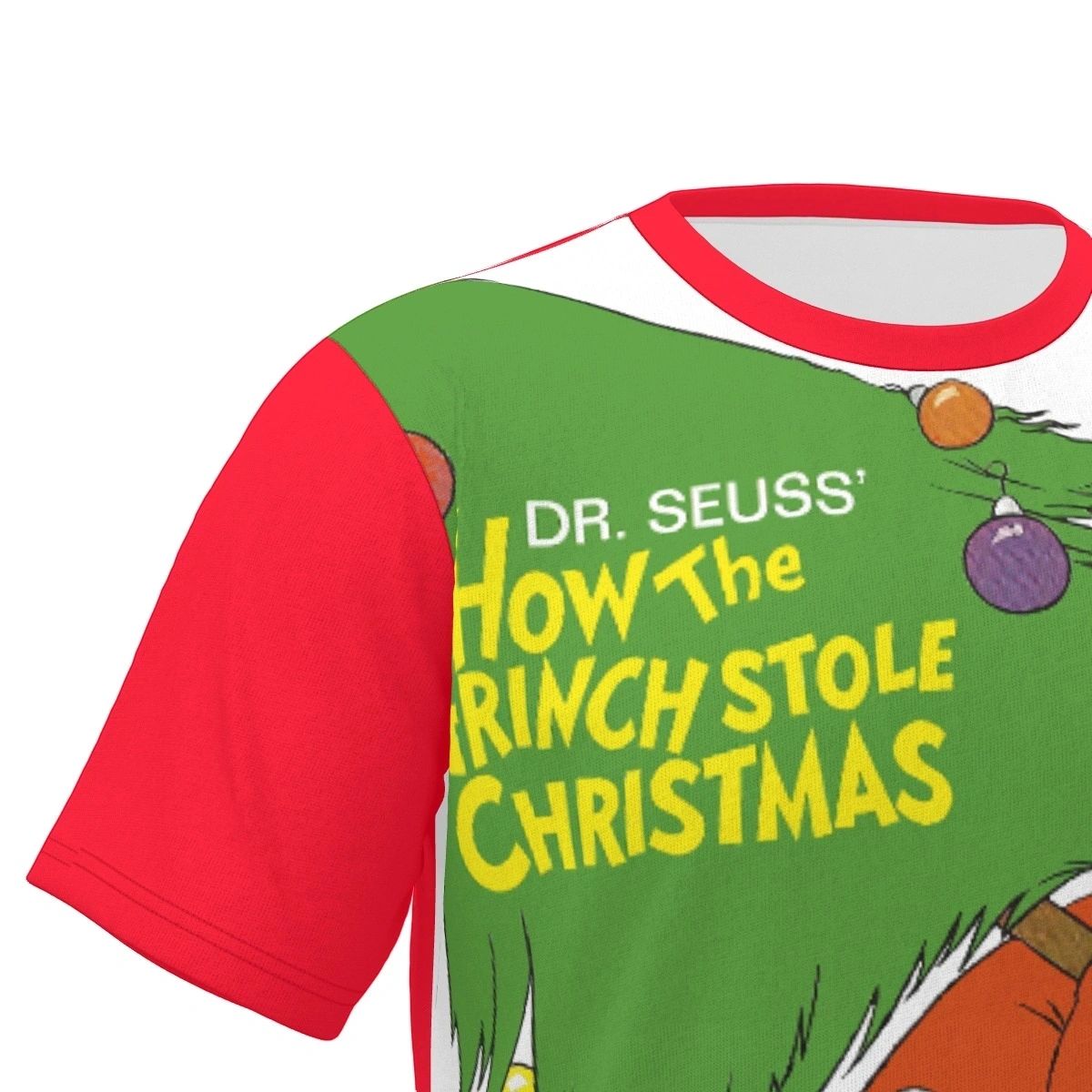 HOW THE GRINCH STOLE CHRISTMAS MOVIE POSTER OVER PRINT SHIRT & TANK
