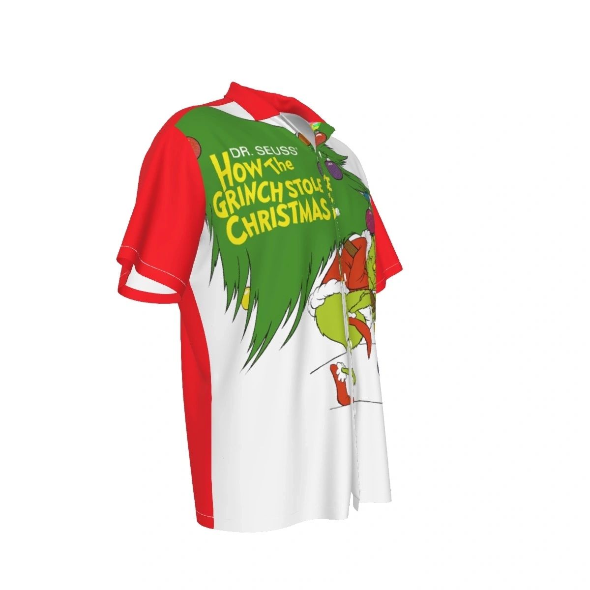 HOW THE GRINCH STOLE CHRISTMAS MOVIE POSTER OVER PRINT SHIRT & TANK