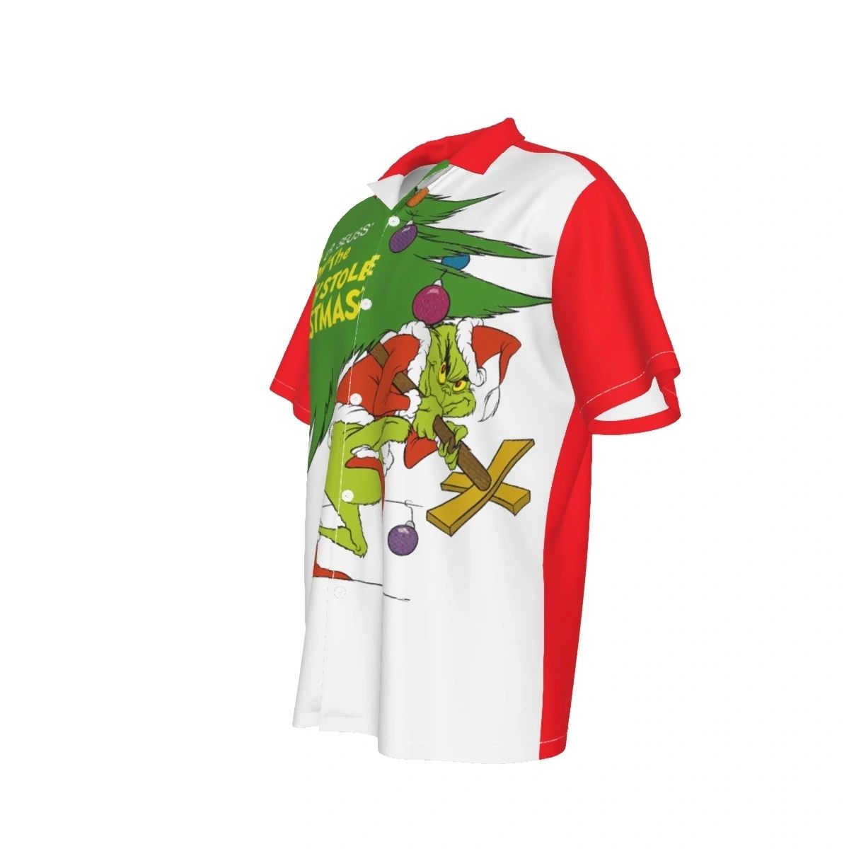 HOW THE GRINCH STOLE CHRISTMAS MOVIE POSTER OVER PRINT SHIRT & TANK
