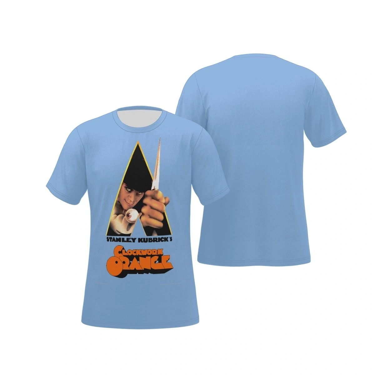 CLOCKWORK ORANGE MOVIE POSTER OVER PRINT SHIRT & TANK