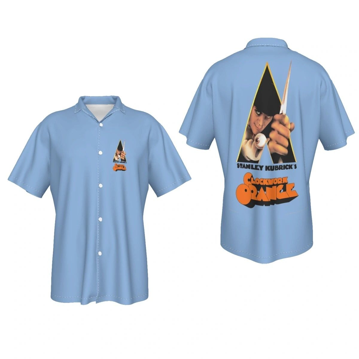 CLOCKWORK ORANGE MOVIE POSTER OVER PRINT SHIRT & TANK